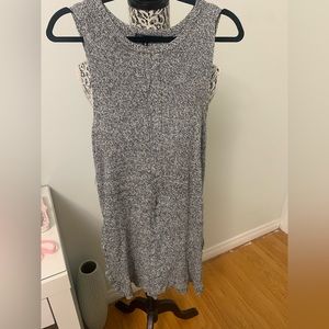 Dynamite womens grey tank sweater with side slits
